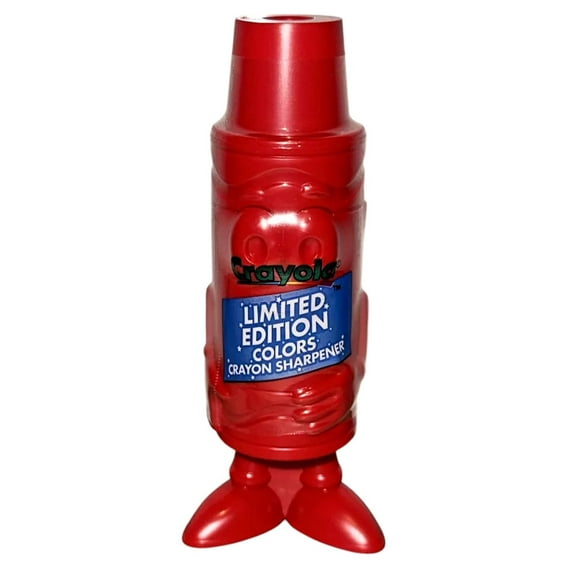 Limited Edition Retired Crayola Crayons 4.5" Orange Red Sharpener