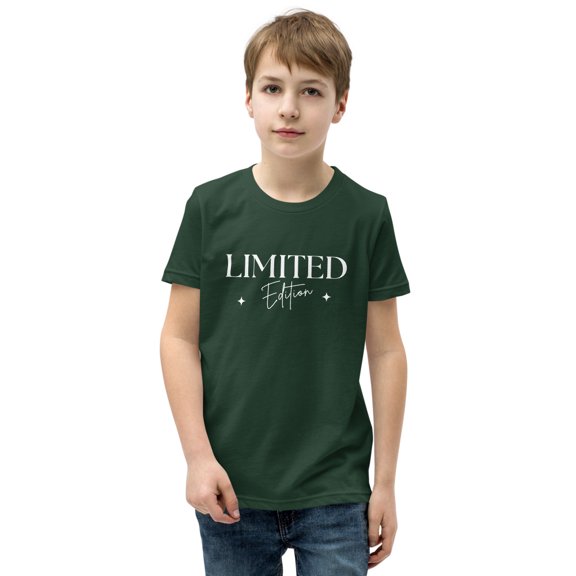 Limited Edition Shirt for Kids – Unique, Trendy & Stylish T-Shirt for Boys & Girls, Youth Short Sleeve T-Shirt (Forest, L)