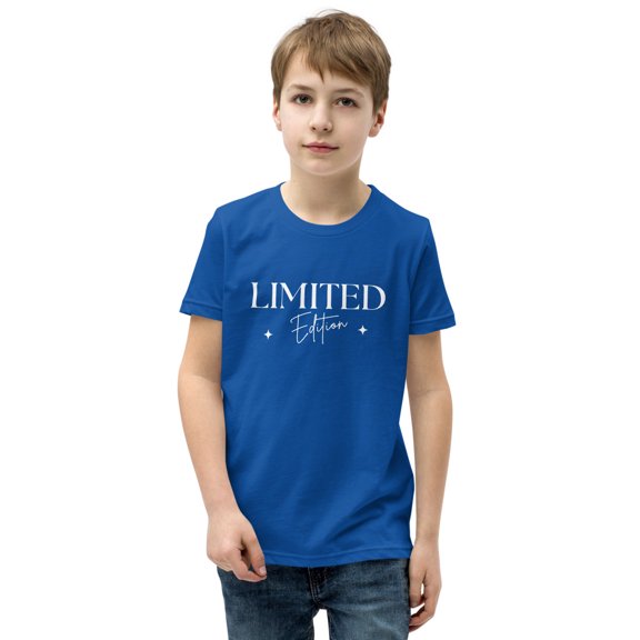 Limited Edition Shirt for Kids – Unique, Trendy & Stylish T-Shirt for Boys & Girls, Youth Short Sleeve T-Shirt (True Royal, S)