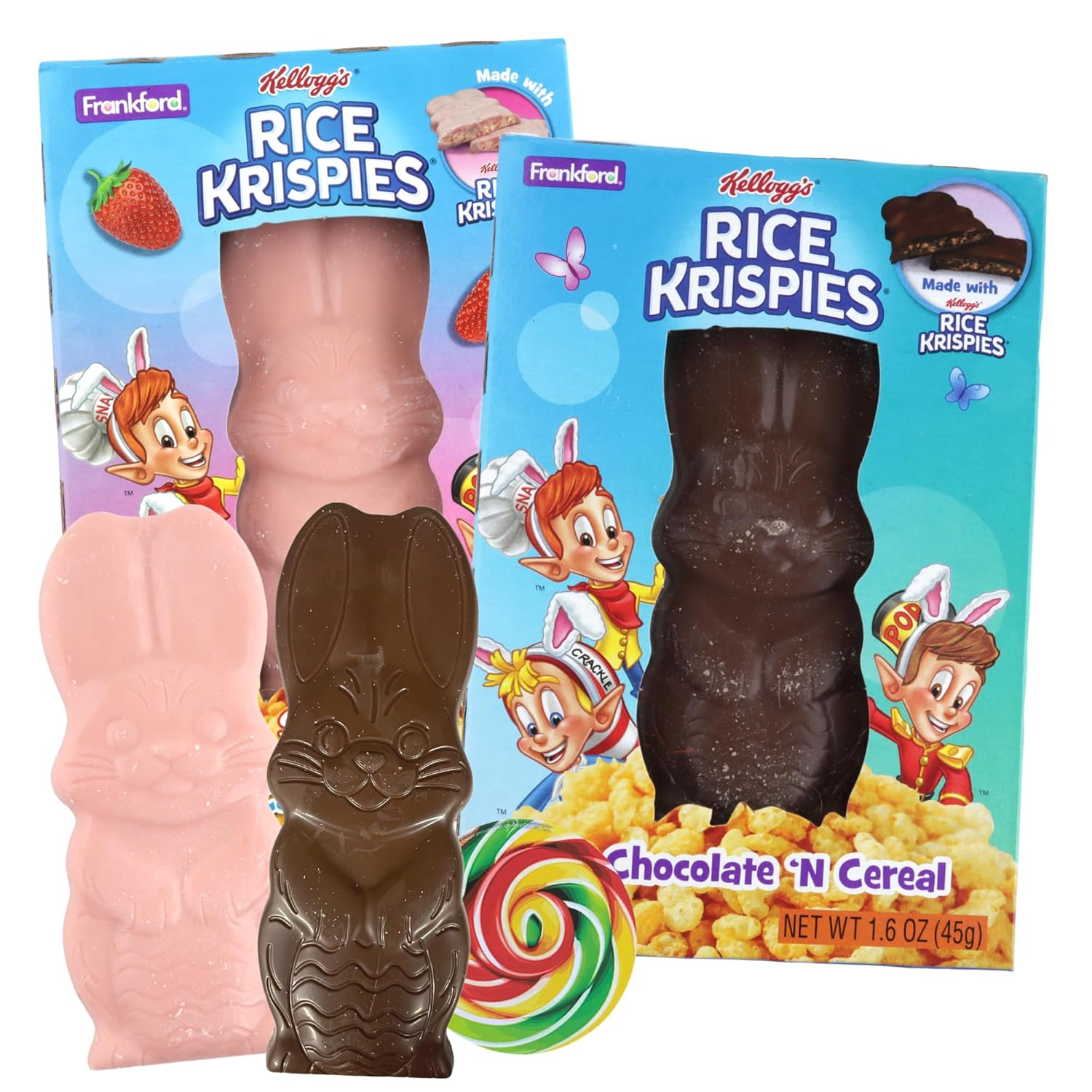 Limited Edition Strawberry and Milk Chocolate Rice Krispies Bunny