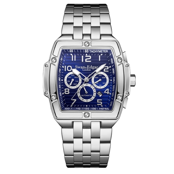 Limited Edition Swan & Edgar Hand Assembled Ambassador Mechanical Quartz Hybrid Steel
