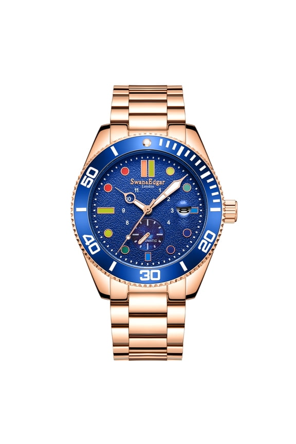 Limited Edition Swan & Edgar Hand Assembled Sports Prism Automatic - Rose