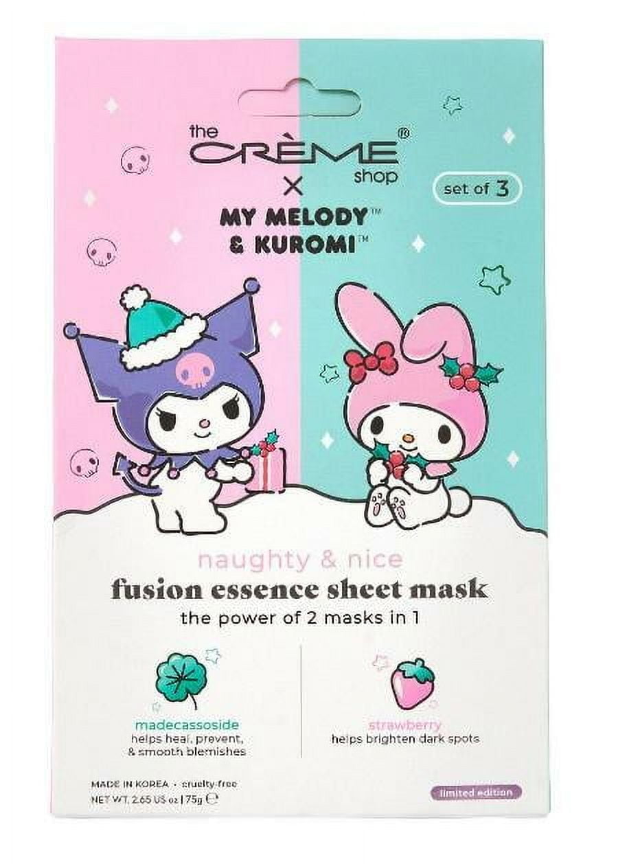 Limited Edition The Crme Shop MY MELODY & KUROMI SHEET MASK SET Hello Kitty