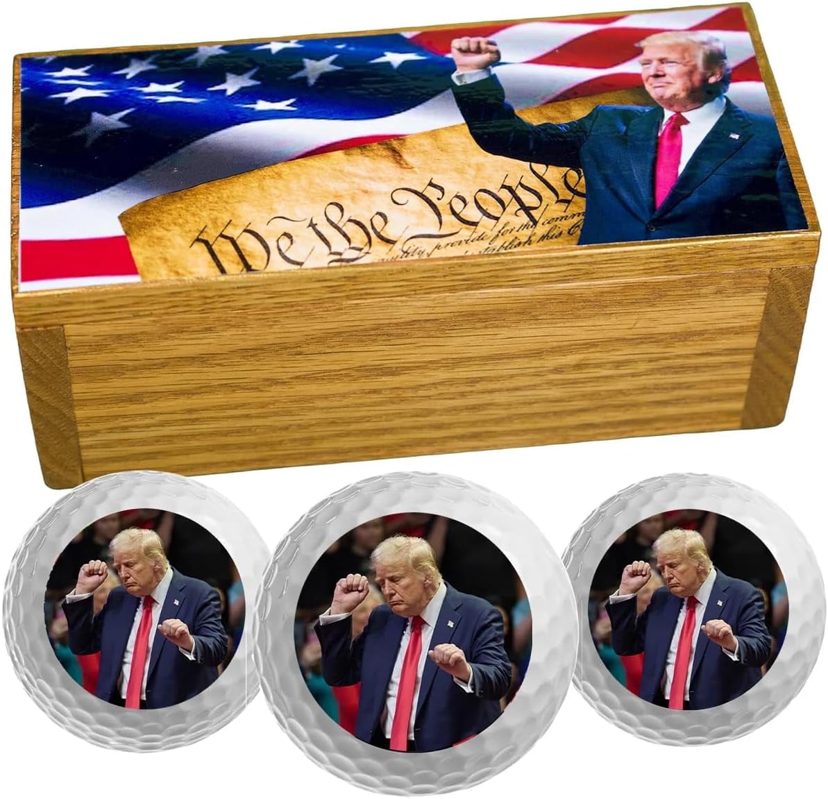 Limited Edition Trump - 3 Golf Ball Collector Set (Victory Dance)