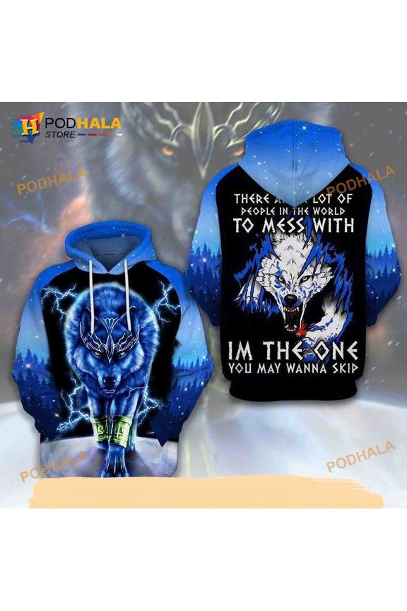 Limited Edition Wolf Over Print 3D 2 Hoodie