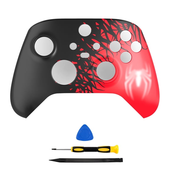 Cover Replacement for Xbox Series X/S Controller Shell Case Housing Front Faceplate for Xbox Gamepad Accessories-Spider-Pattern