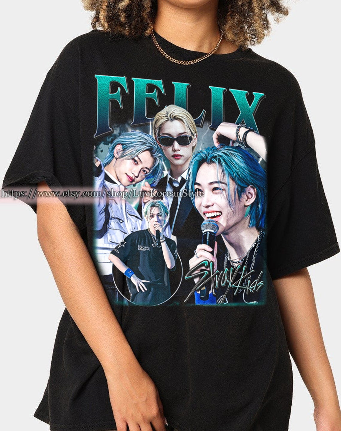 Limited Felix Stray Kids KPop Tshirt Vintage Unisex Shirt