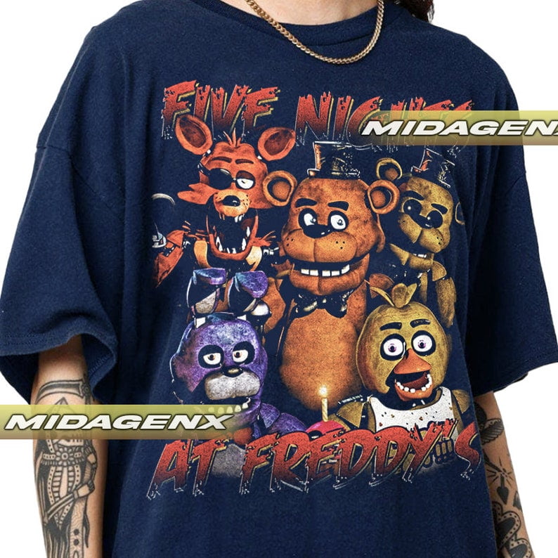 Limited Five Nights At Freddy's Vintage T-Shirt, FNAF, Gift For Women ...