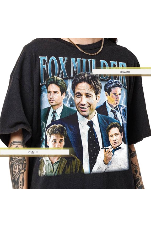 Limited Fox Mulder David Duchovny T-Shirt Gift For Women and Man Unisex T-Shirt