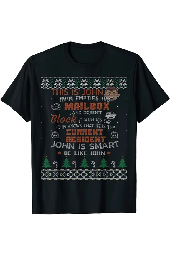 Limited Funny Mail Carrier Postal Worker Ugly Sweater T-Shirt S-3Xl