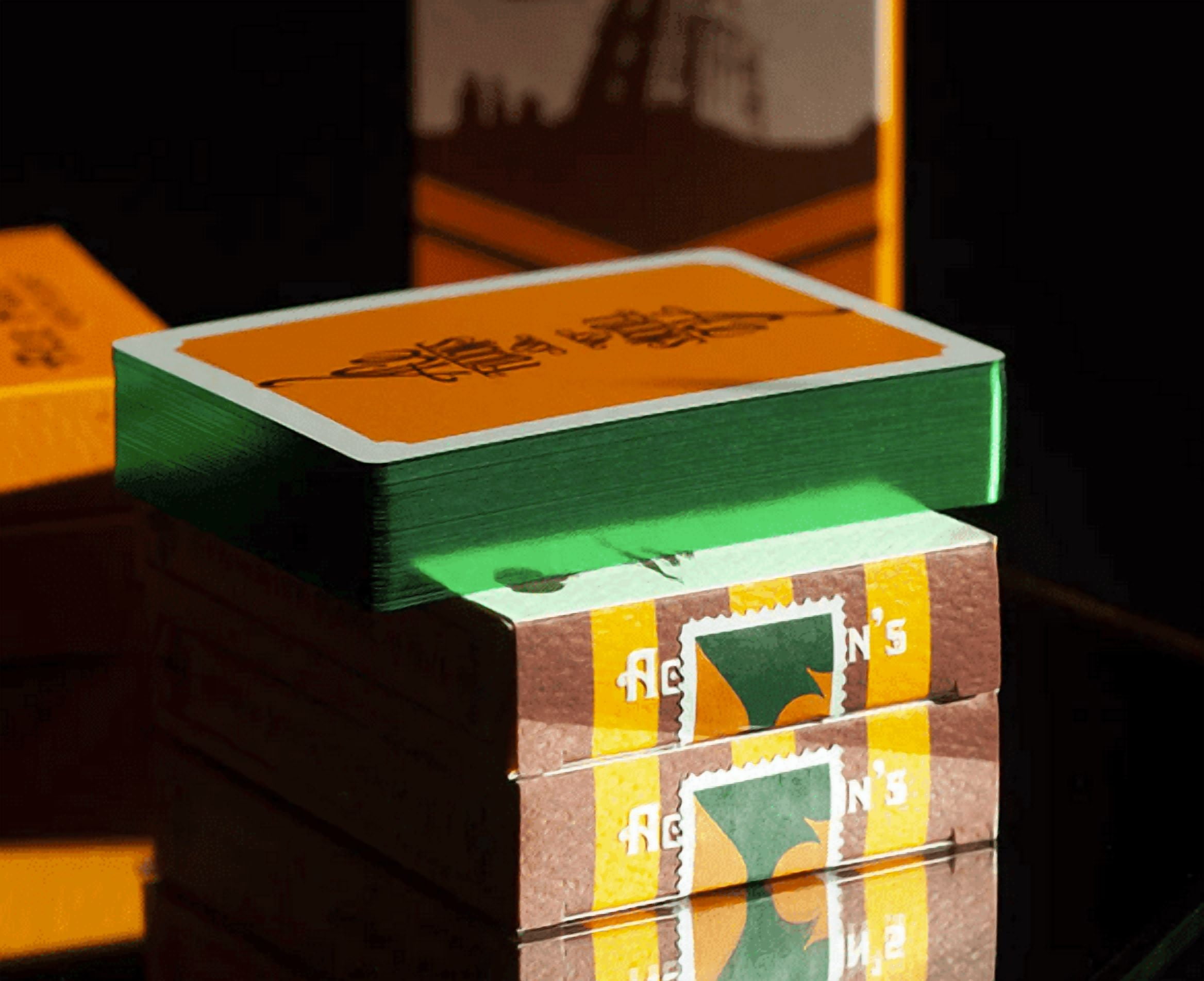 Limited (Green) Gilded Ace Fulton's New Orleans Playing Cards