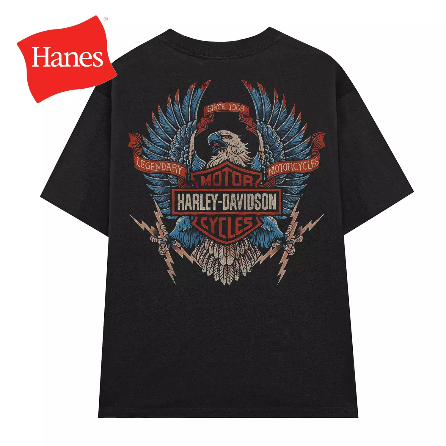 Limited Harley Davidson Electric Eagle 90s Vintage Bootleg Style T