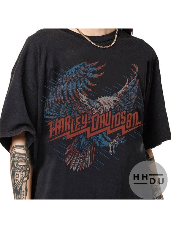 Limited Harley Davidson Screamin' Eagle 90s Vintage Bootleg Style T-Shirt, Classic Retro Graphic Unisex Tee Gift For Men and Women