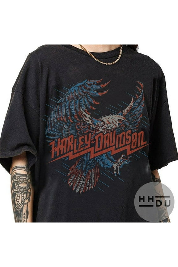 Limited Harley Davidson Screamin' Eagle 90s Vintage Bootleg Style T-Shirt, Classic Retro Graphic Unisex Tee Gift For Men and Women