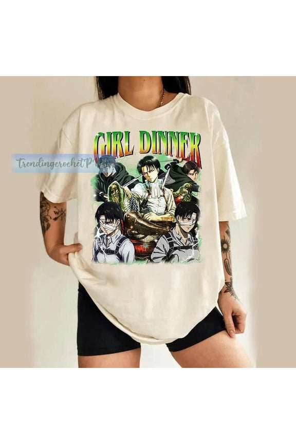 Limited Levi Ackerman 90s Bootleg Rap T-Shirt, Retro Levi Ackerman Tee For Fan, Retro Attack on Titan Gift Shirt