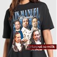 thumbnail image 1 of Limited Lin-Manuel Miranda Unisex Softstyle T-Shirt, Vintage 90s Poster Graphic Tee,Black Color,Size 2XL, 1 of 2