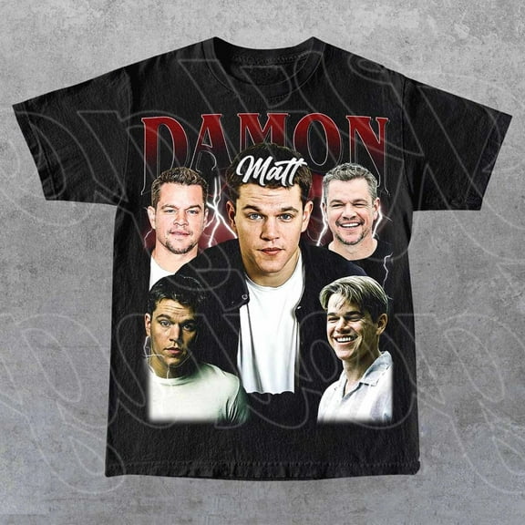 Limited Matt Damon Vintage T-Shirt, Gift For Woman and Man Unisex T-Shirt