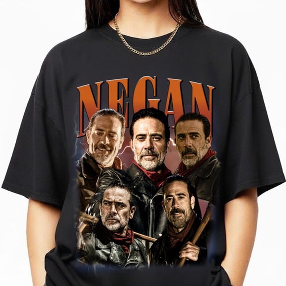 Limited Negan Vintage T-Shirt, Walking Dead TV Show Gift for Women and Men, Unisex Retro Fan Tee