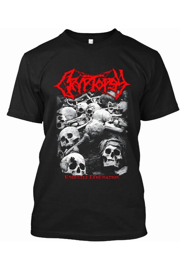 Limited New Popular Cryptopsy Ungentle Exhumation Canadian Music T-Shirt