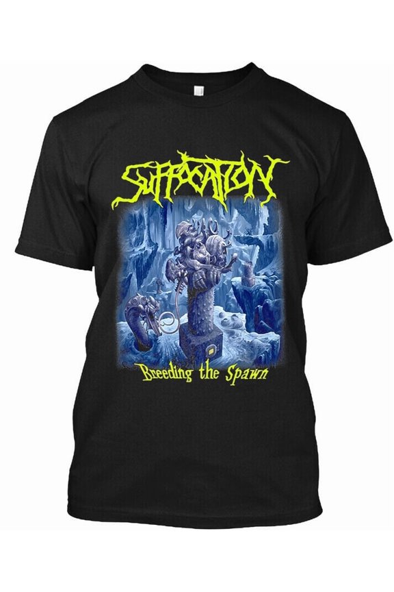 Limited New! Suffocation Breeding the Spawn American Death Music T-Shirt S-4XL
