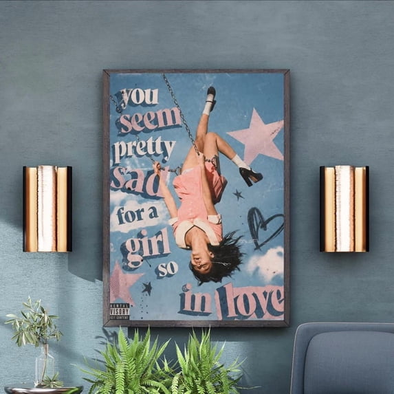 Limited Olivia and Rodrigo Poster Unframed, You Seem Pretty Sad Album ...