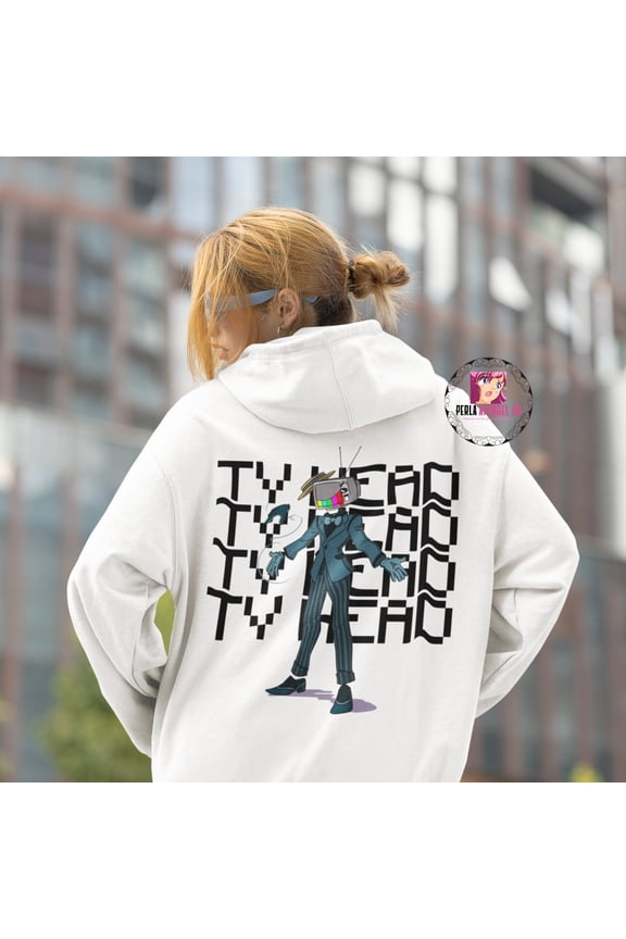Limited Oversize Tv Head Hoodie - Limited Pinterest Hoodie - Tv Head Merch - Tv Head Sweather - Oversize Tv Head Cosplay Hoodie - Young