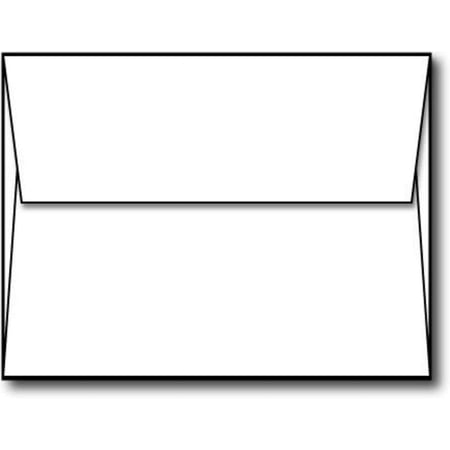 Limited Papers(TM) A2 Envelopes, White Color, 32/80 Text (GSM 120), Smooth Finish, Gummed Sealing, (1000)