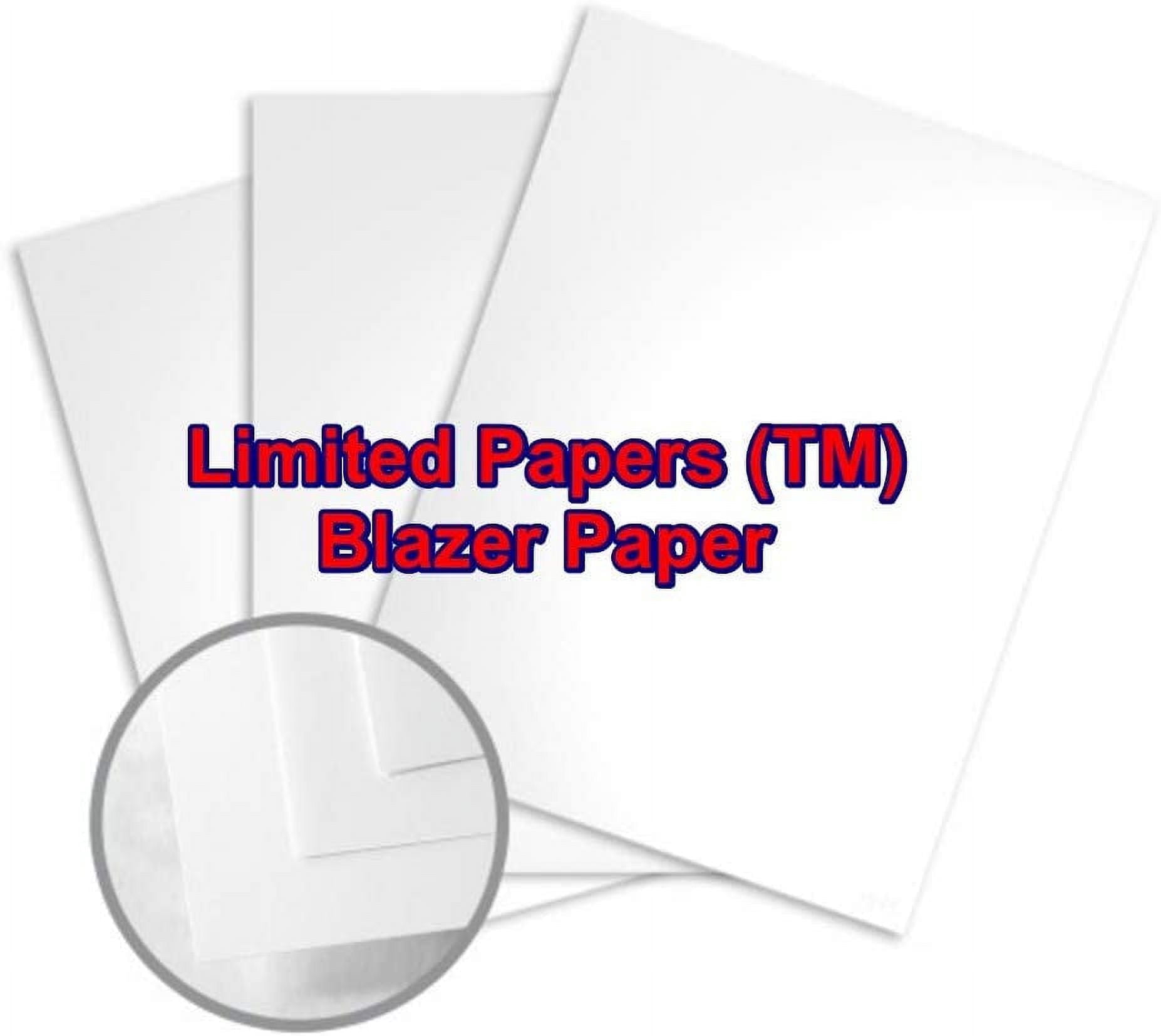 Limited Papers (TM) Blazer Digital Paper, Gloss Finish, Coated 2 Sided, White Color, 92 Brightness. (110# Cover 19"x13")