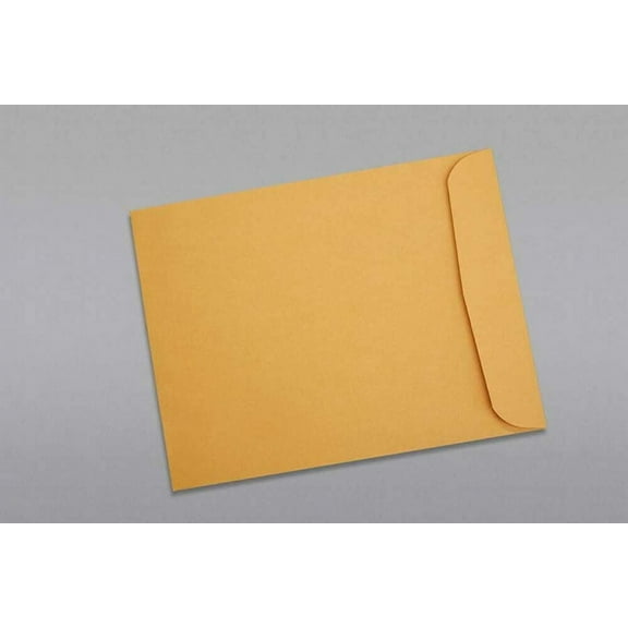 Limited Papers (TM) Booklet Envelopes, (Open Side) Brown Kraft, Gummed Seal, 28 Pound, Heavyweight, For Mailing And More. (500, 11 x 13)