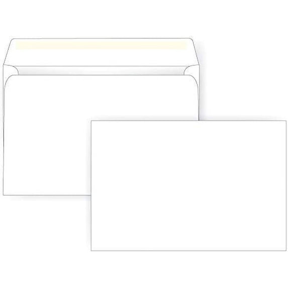 Limited Papers (TM) Booklet Envelopes, White Wove, Gummed Seal, 28 Pound, Heavyweight, for Mailing and More. (9 x 12, 500)
