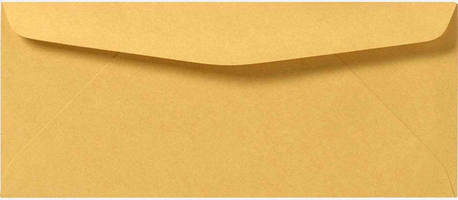 Limited Papers (TM) Brown Kraft Envelopes, Gummed Seal, For Regular And business Mailing, Variety of Sizes And Colors. (Brown, No. 10)