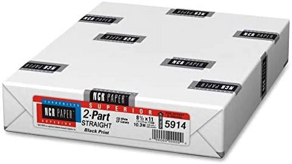 Limited Papers(TM) Carbonless Sheets, Superior, Pre Collated, Multi Part, Bond Finish. (2 Part Straight, 8.5 x 11, White/Canary (5914), 20 Ream)