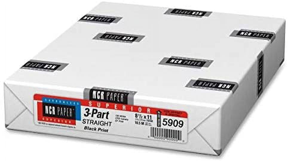 Limited Papers(TM) Carbonless Sheets, Superior, Pre Collated, Multi Part, Bond Finish. (3 Part Straight, 8.5 x 11, White/Canary/Pink (5909), 20 Ream)