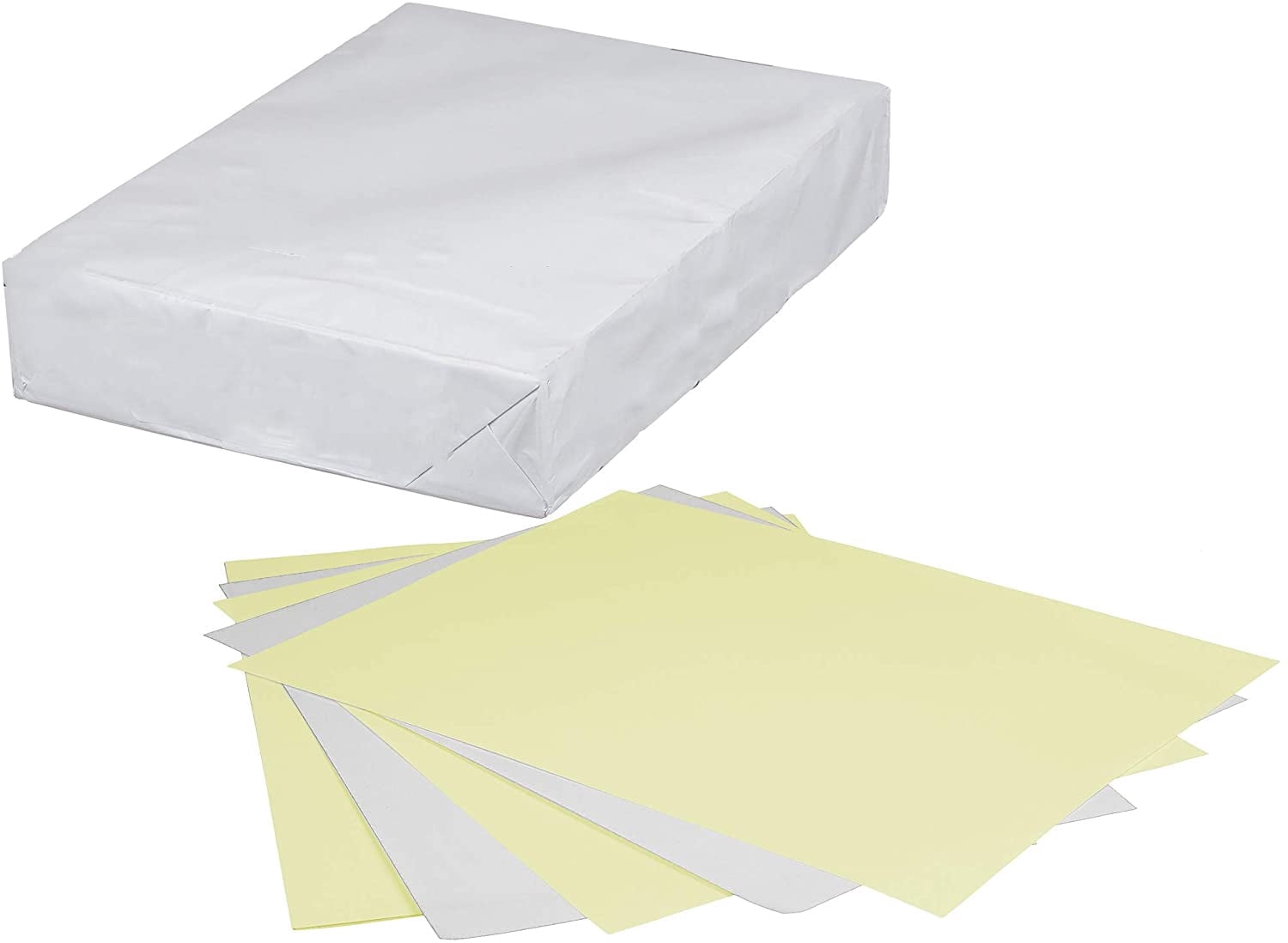 Limited Papers(TM) Paper, Carbonless Sheets, Superior, Pre Collated, Multi Part, Bond Finish. (2 Part Reverse, 8.5 x 11 Inch, Canary/White (5887), 1 Ream)