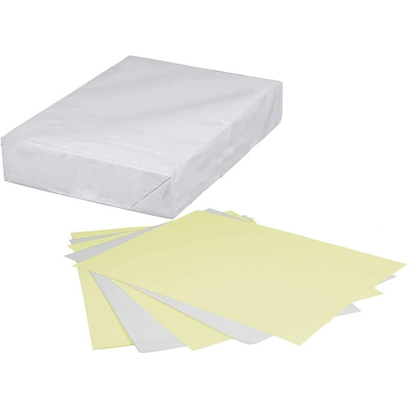 Limited Papers(TM) Paper, Carbonless Sheets, Superior, Pre Collated, Multi Part, Bond Finish. (2 Part Reverse, 8.5 x 11 Inch, Canary/White (5887), 1 Ream)