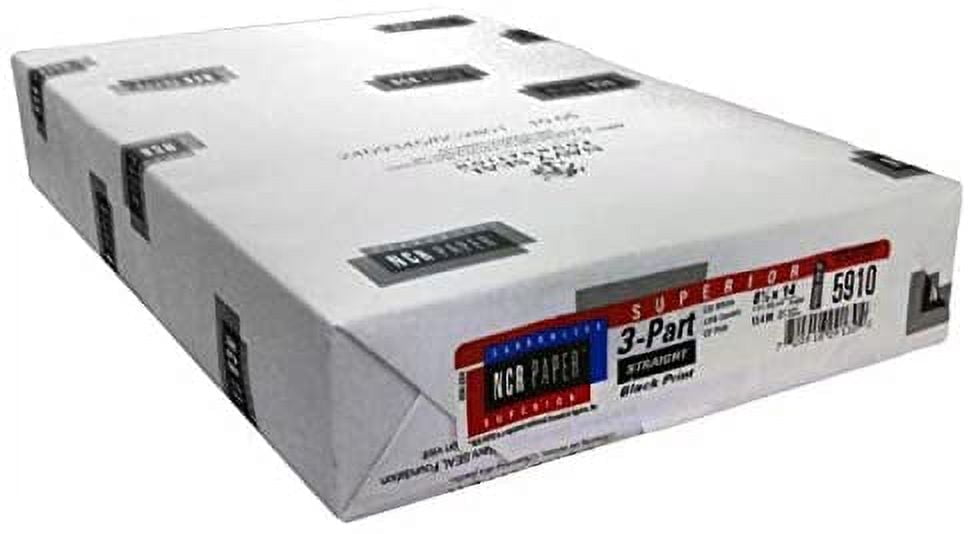 Limited Papers(TM) Paper, Carbonless Sheets, Superior, Pre Collated, Multi Part, Bond Finish. (3-Part Straight 8.5 x 14, White/Canary/Pink (5910), 1 Ream)