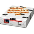 thumbnail image 1 of Limited Papers(TM) Paper, Carbonless Sheets, Superior, Pre Collated, Multi Part, Bond Finish. (4 Part Straight 8.5 x 14, White/Canary/Pink/Gold (5926), 5 Reams), 1 of 3