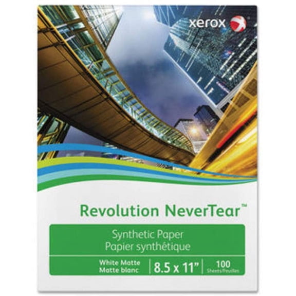 Limited Papers (TM) Performance Never Tear Digital Polyester Paper, 8.5" x 11", White. (1200 sheets, 8 mil)