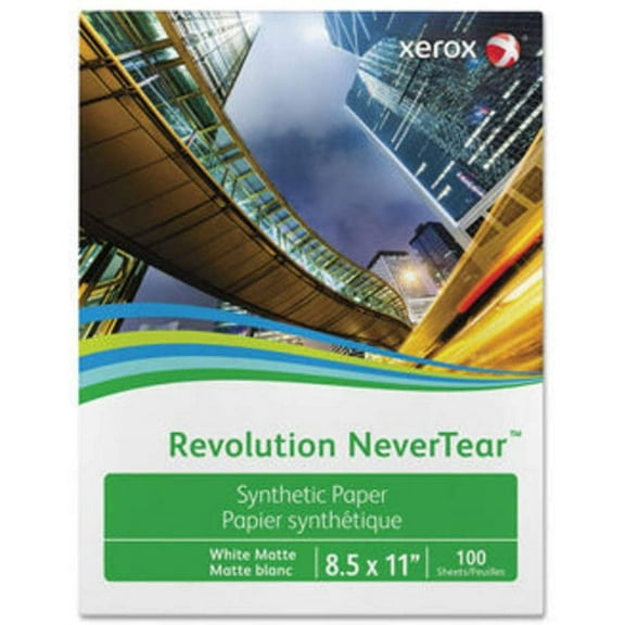 Limited Papers (TM) Performance Never Tear Digital Polyester Paper, 8.5" x 11", White. (600 sheets, 8 mil)
