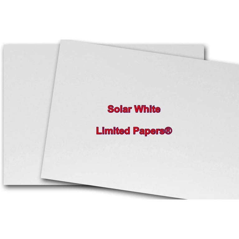 PEARL Pure White - Shimmer Metallic Card Stock Paper - 8.5 x 11