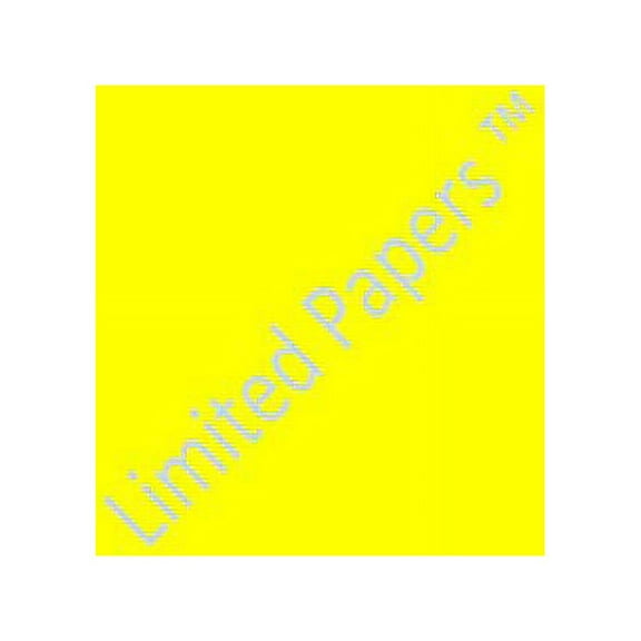 Limited Papers (TM) Sticker Label Fluorescent, 8.5X11 Inch, Letter Size, 60 Pound, Full Sheet Permanent Adhesive Paper, Scored Liner, Offset, 100 Sheets Per Pack. (Yellow Fluorescent, 5 Pack)
