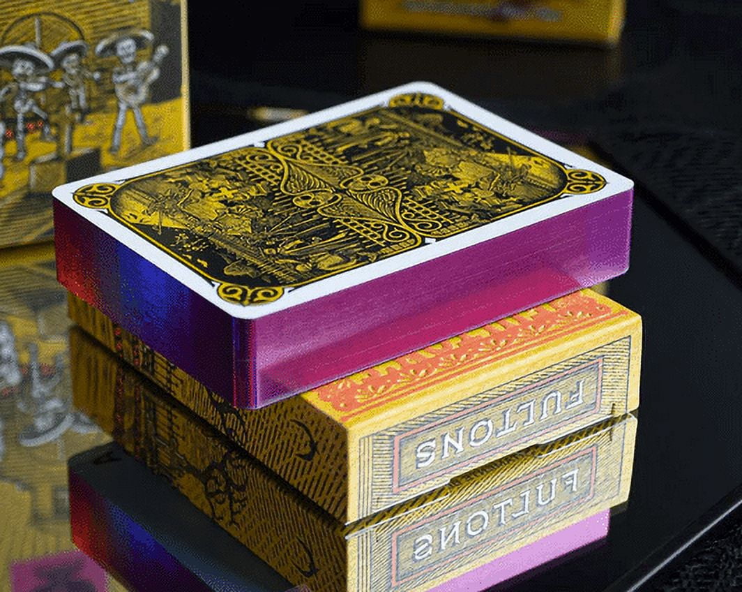 Limited (Pink) Gilded Fulton's Day of the Dead Muertos Edition Playing Cards