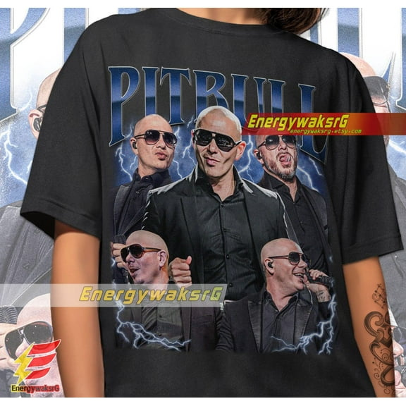 Limited Pitbull Vintage T-Shirt, Vintage Pitbull Bootleg Shirt, Gift For Woman and Man Unisex