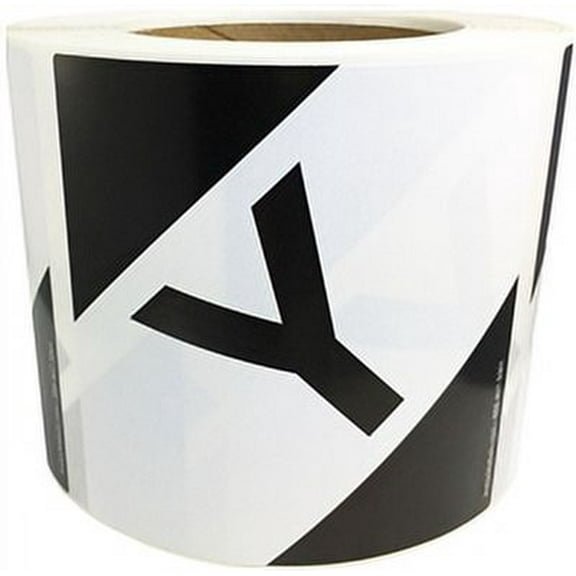 Limited Quantity Y D.O.T. Warning Labels White & Black | 4 x 4" inch - 500 Pack | InStockLabels.com