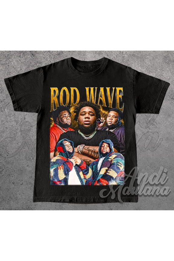 Limited ROD WAVE Unisex T-Shirt, Rod Wave Album 90s Poster Graphic Tee