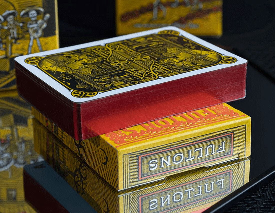 Limited (Red) Gilded Fulton's Day of the Dead Muertos Edition Playing Cards