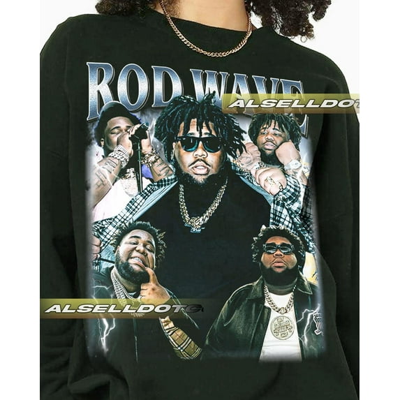 Limited Rod Wave Sweatshirt, Rapp Shirt, Gift For Woman and Man Unisex,Irish Green color,size 2XL