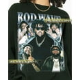 thumbnail image 1 of Limited Rod Wave Sweatshirt, Rapp Shirt, Gift For Woman and Man Unisex,Light Blue color,size S, 1 of 5