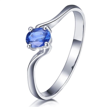 Limited Sapphire time Sale Offer! Divine Inexpensive Solitaire Engagement Ring 1.25 Carat 8x6mm Oval Shape Moissanite Diamond On 10k White Gold