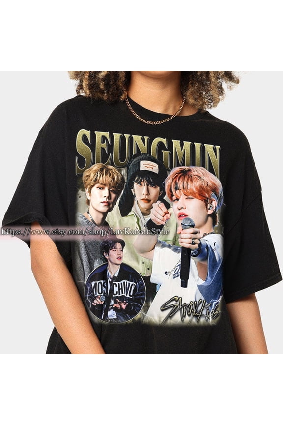 Limited Seungmin Stray Kids Korean Pop Tshirt Vintage Unisex Shirt